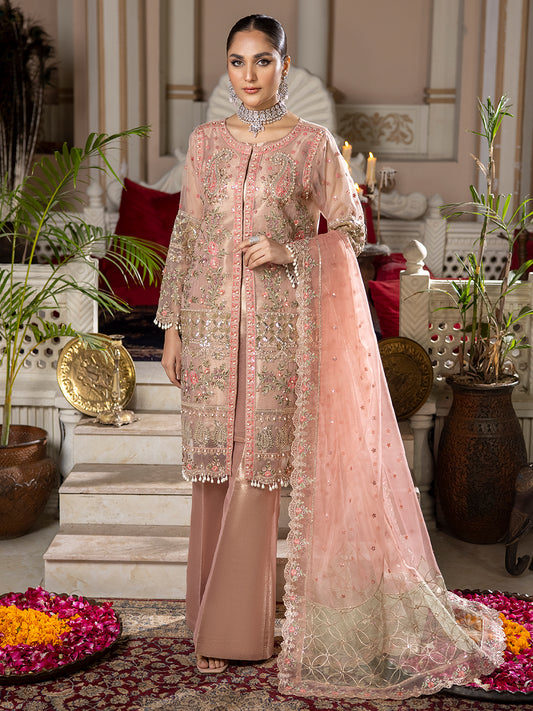 SJ-23028 Lemonade Pink | Luxury Semi Formal