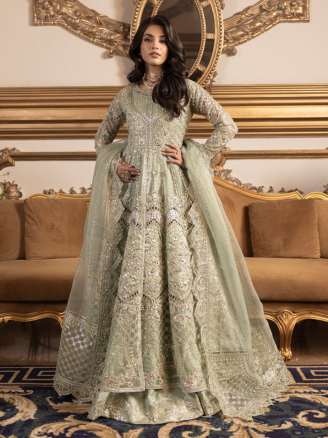 SJ 26069 Mint Green Grace – ShahJahan Official