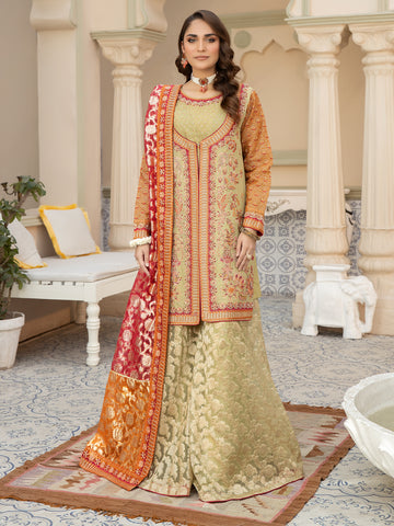 SJ-3022 Pistachio | Luxury Semi Formal