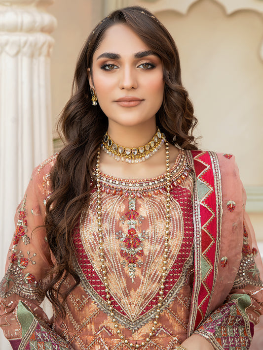SJ-3019 PINK | Luxury Semi Formal