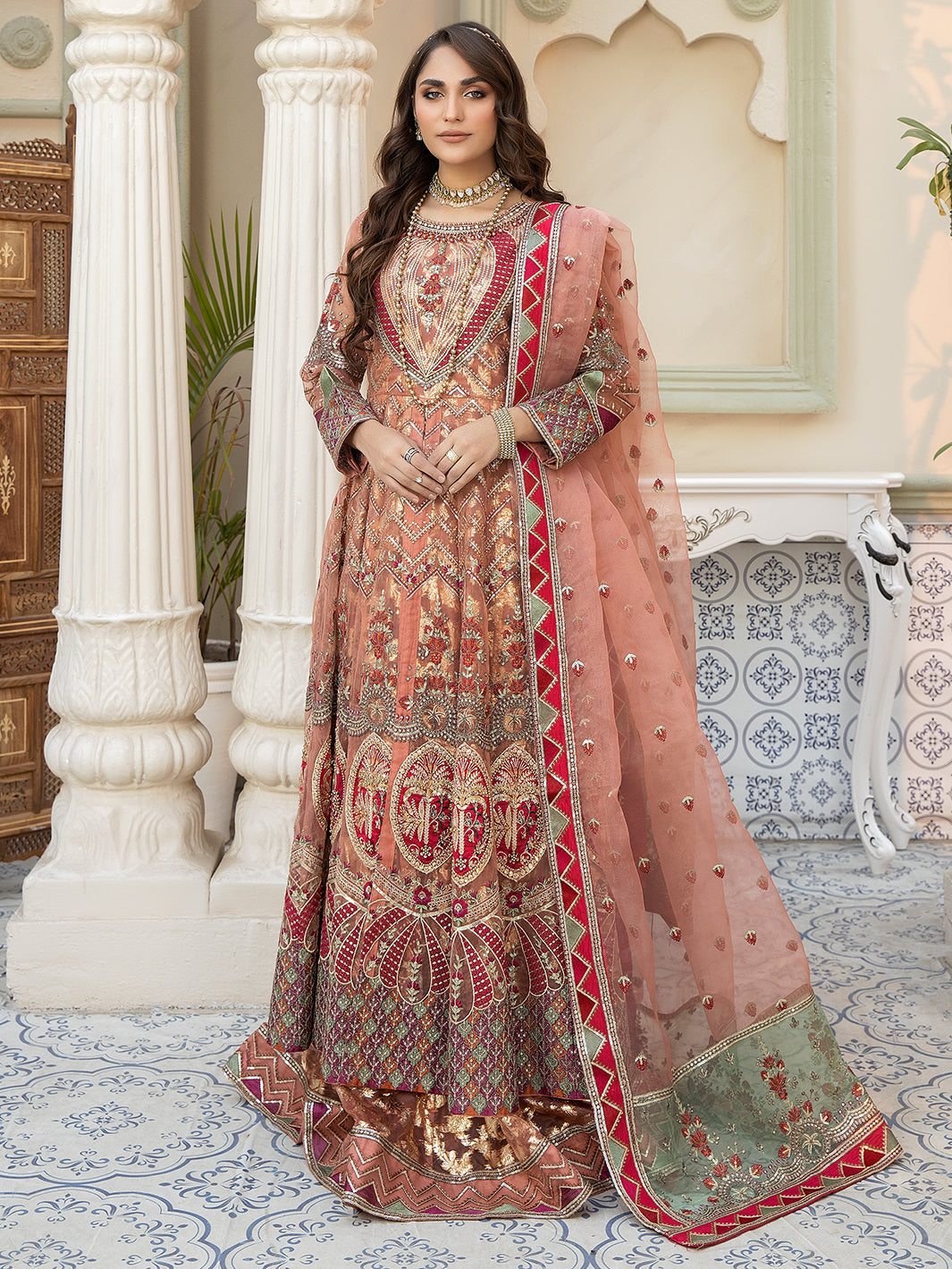 SJ-3019 PINK | Luxury Semi Formal