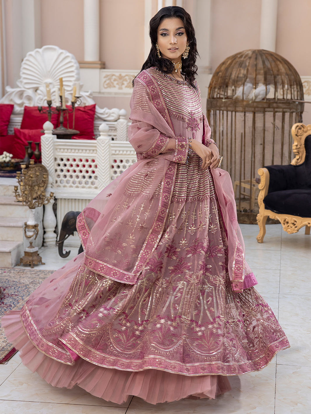 SJ-23024 PERIWINKLE MAUVE | Luxury Semi Formal ShahJahan Official SJ-23024 PERIWINKLE MAUVE | Luxury Semi Formal ShahJahan Official