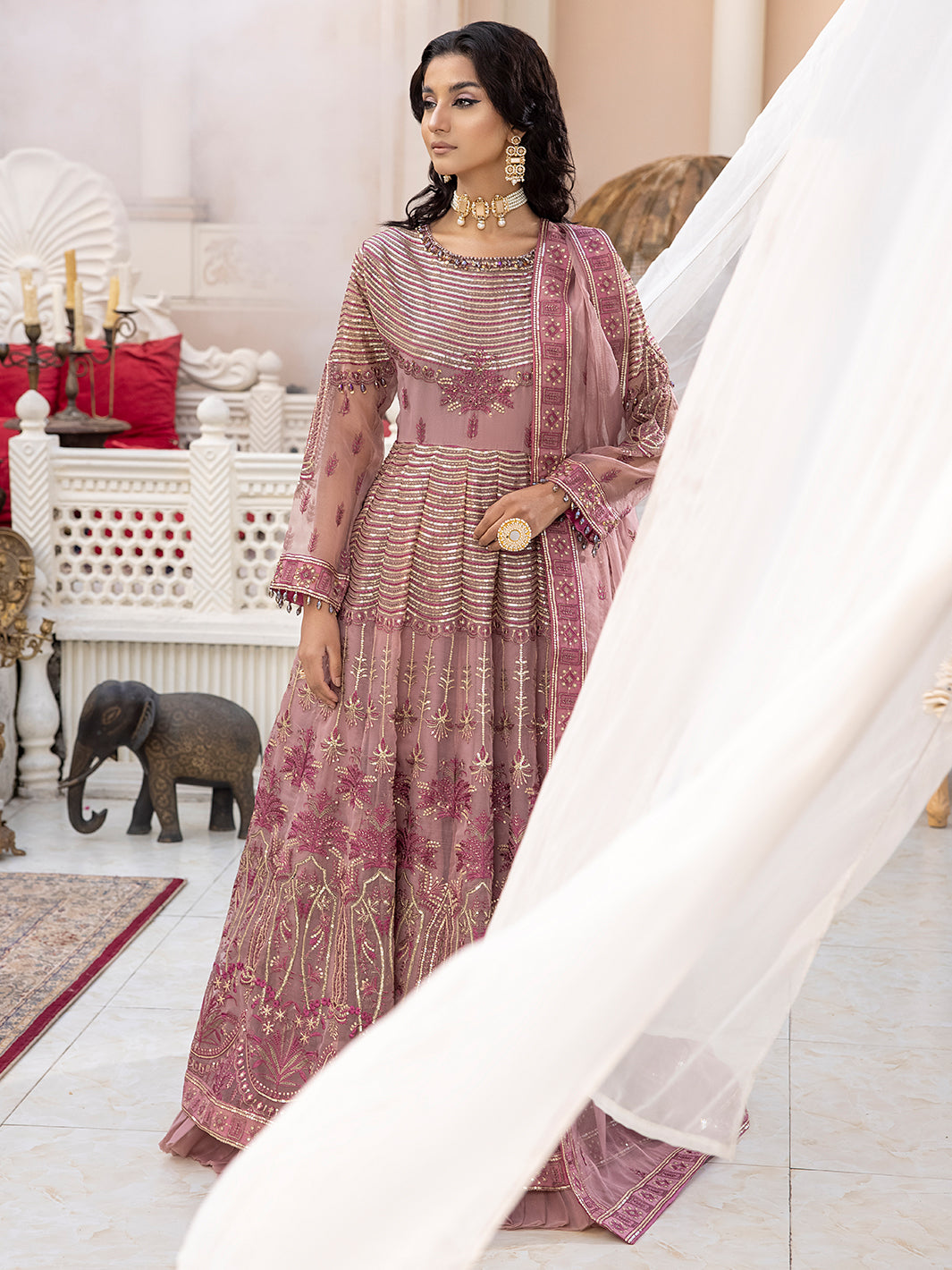 SJ-23024 PERIWINKLE MAUVE | Luxury Semi Formal ShahJahan Official SJ-23024 PERIWINKLE MAUVE | Luxury Semi Formal ShahJahan Official