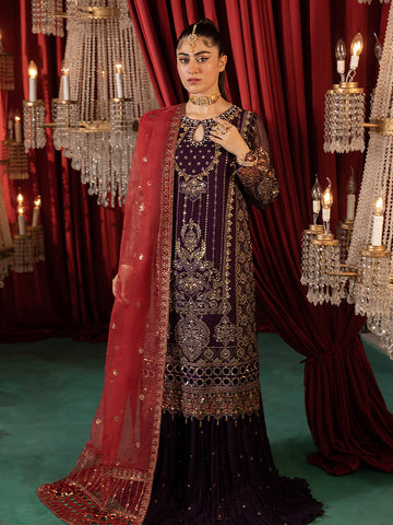 SJ-26061 A PURPLE SHARARA