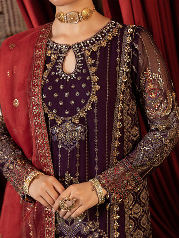 SJ-26061 A PURPLE SHARARA